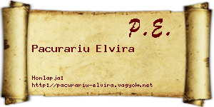 Pacurariu Elvira névjegykártya